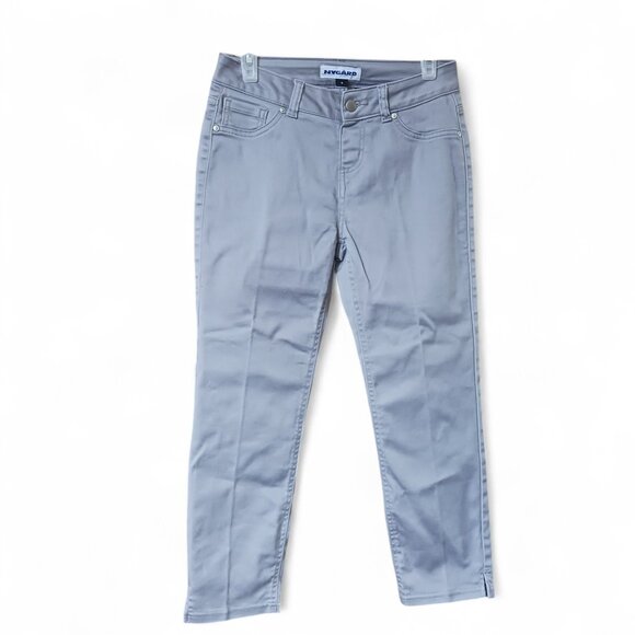 Nygard Light Gray Slim Ankle Pants | Size 6 | Stretch Pull-On Style - Picture 2 of 14